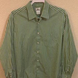 Lacoste long sleeve button-down, size 42